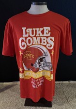 Luke Combs 2026 My Kind of Saturday Night ISU TShirt Jack Trice Stadium Large