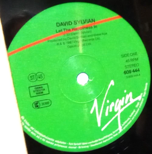 ROCK LP, DAVID SYLVIAN,  LET THE HAPPINESS IN, IMPORT, VG+, SPIN CLEANED - Image 2 of 3