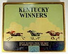 Vintage Kentucky Winners Tobacco Tin Pennsylvania Factory Stamp Square Corner