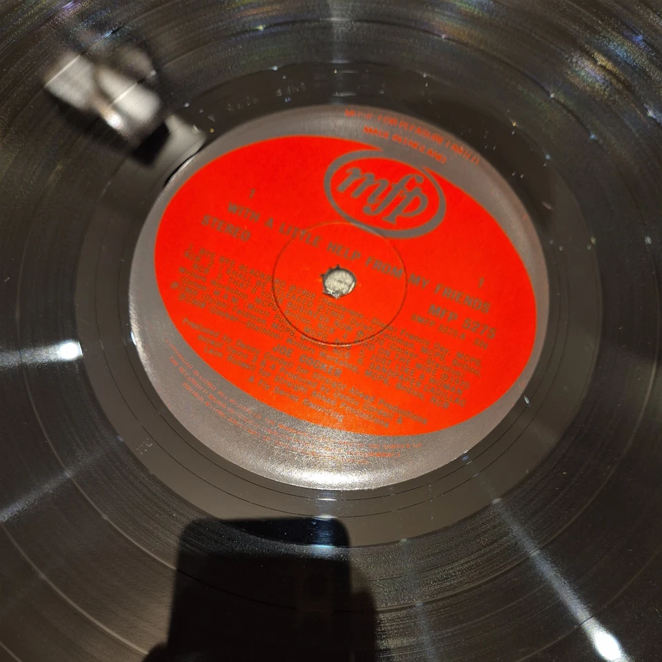 JOE COCKER - WITH A LITTLE HELP FROM MY FRIENDS - VINYL LP  1971  - Image 4 of 4