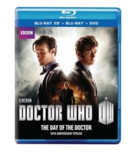BBC DOCTOR WHO: THE DAY OF THE DOCTOR (3D BLU-RAY-BLU-RAY-DVD) BRAND NEW!!!
