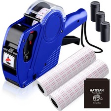 MX-5500 8 Digits Price Tag Gun with 5000 Sticker Labels and 3 Ink Refill Label