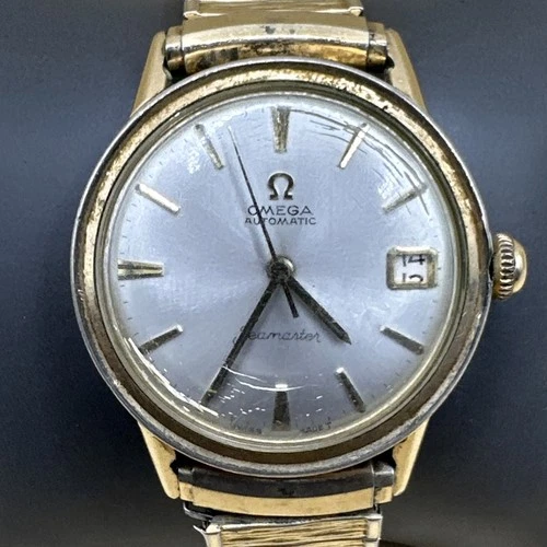 Vintage Omega Seamaster Automatic Watch. 37mm 14K G.F Case. For Parts.