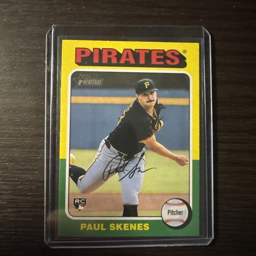 2024 Topps Heritage High Number #594 PAUL SKENES RC ROOKIE PIRATES!