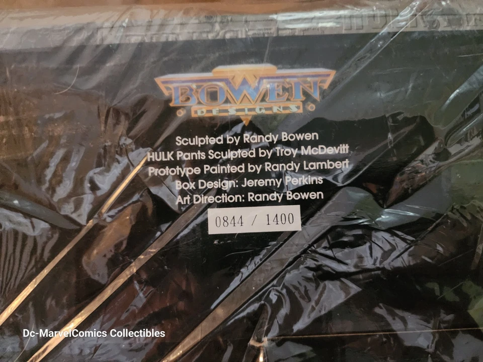 NUEVO/SELLADO Bowen Designs Increíble Estatua de Hulk Pintado Verde Retro Bruce Banner Foto 3 de 4