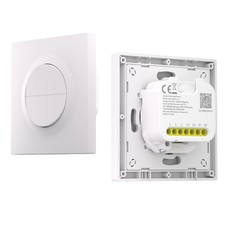 SONOFF Zigbee Double Smart Light Switch, No Neutral Required, 2-Gang Orb-ZBW2L