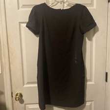 Old Navy Casual Shirt Shift Dress Dark Grey Heather NWT - Sz 14