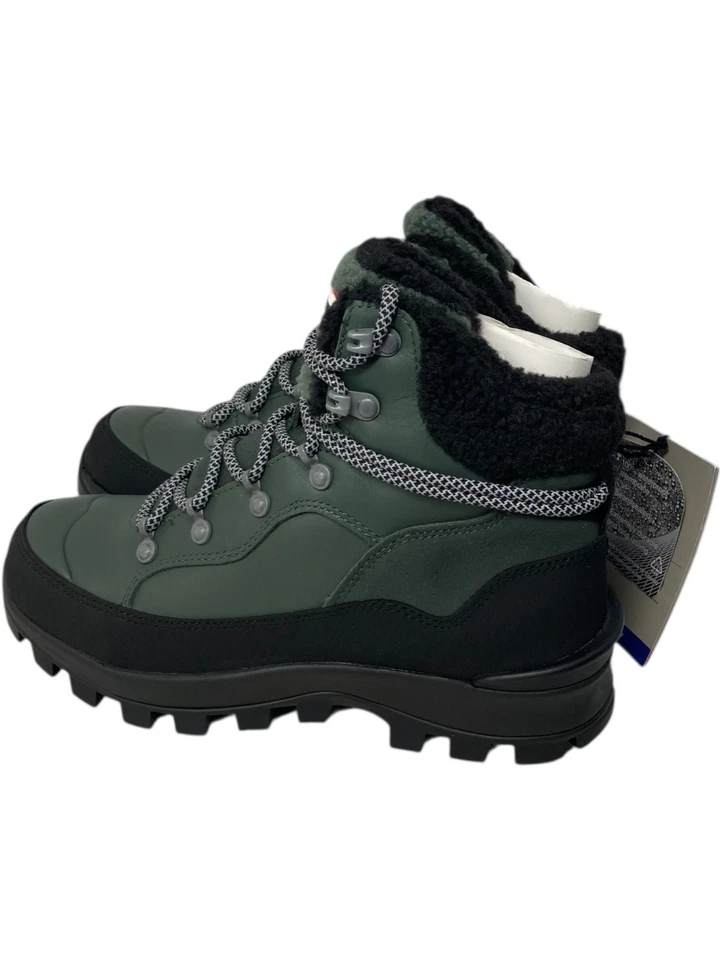 Hunter Combat Boots Women's Size 6 Explorer Leather Military Green Lace-up - Image 2 of 4