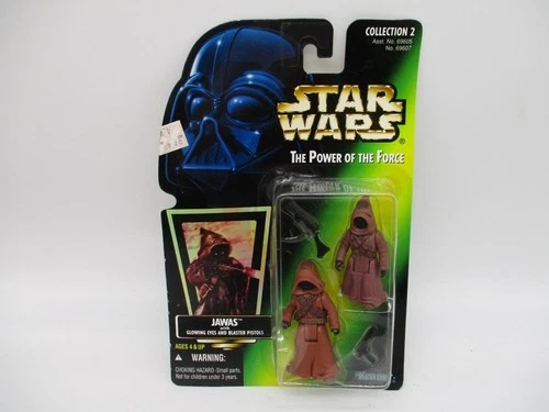 STAR WARS POTF JAWAS ACTION FIGURE NEW 1996 KENNER HASBRO (CARDBACK BENT)