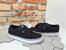 Vans Atwood Canvas Black White Men's Sz 7 Low Classic Skate Casual Chukka Bmx