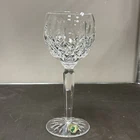 WATERFORD Crystal LISMORE Vintage Wine Hock Glasses 7 1/2" Ireland Irish