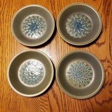 Set of 4 Vintage Greenwood Wedgwood  Aquarius Salad/Soup Bowls 7.25” Diameter