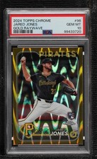 2024 Topps Chrome Gold RayWave Refractor 22/50 Jared Jones PSA 10 GEM MT 05ns