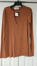 Project Social T  X Urban Outfitters Women’s Sz M Knit Tee Terracotta NWT 