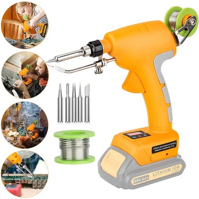 Cordless Solder Iron Gun Soldering Iron Kit Welding Tool For DeWalt 20v Battery