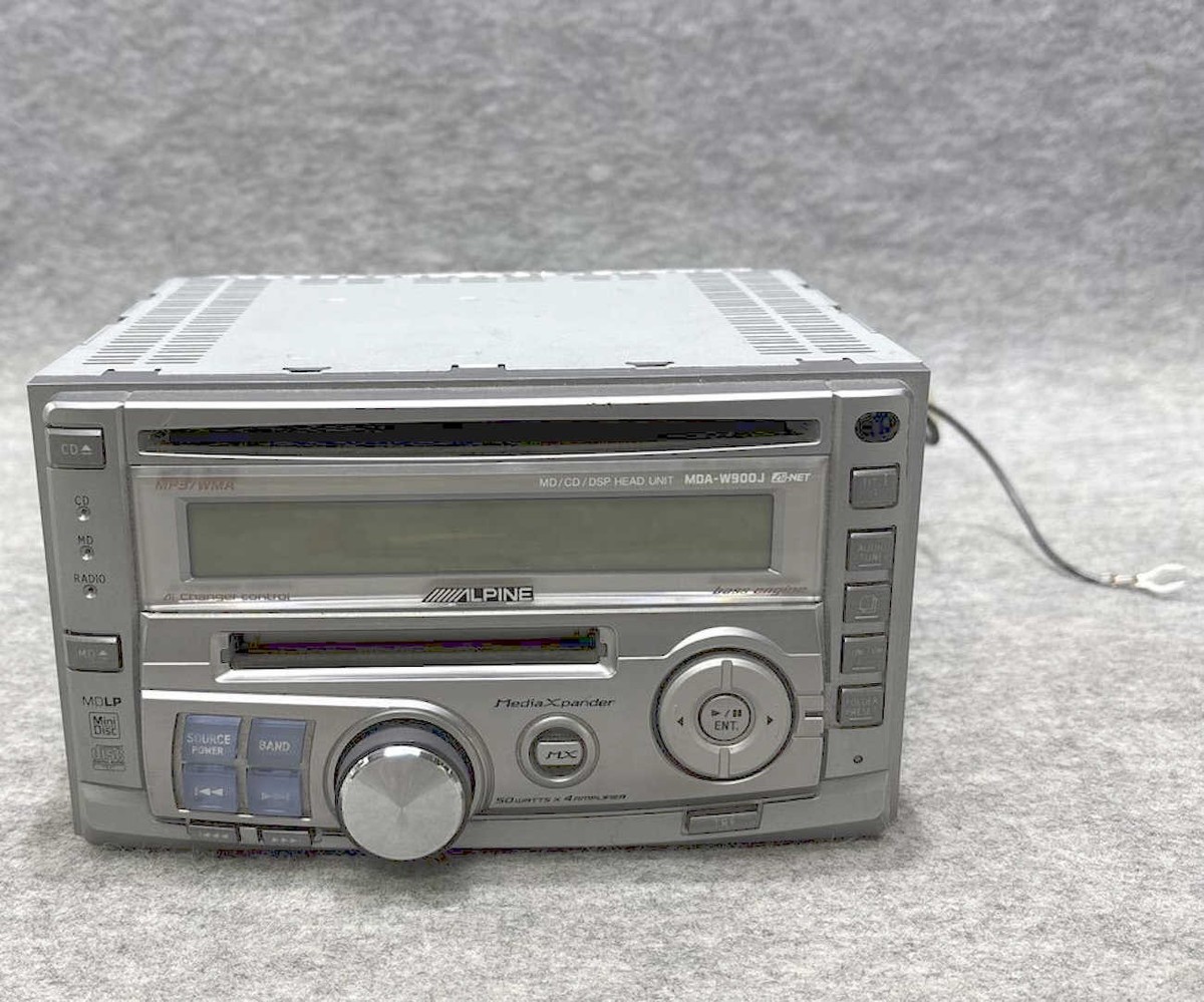 Alpine Car Stereo MDA-W900J MiniDisc MD CD Receiver 50W x 4 Tested