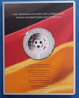 Coin Folder 2024 for 11 + 20 +   25 + Gold Issue Commemorative Coins MDM West Germany Folder