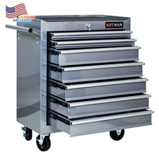 Rolling Tool Chest with 7-Drawer Tool Box with Wheels Multifunctional Tool Cart