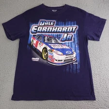 Dale Earnhardt Jr. Shirt Mens Large Blue Nascar Racing #88 Graphic Short Sleeve
