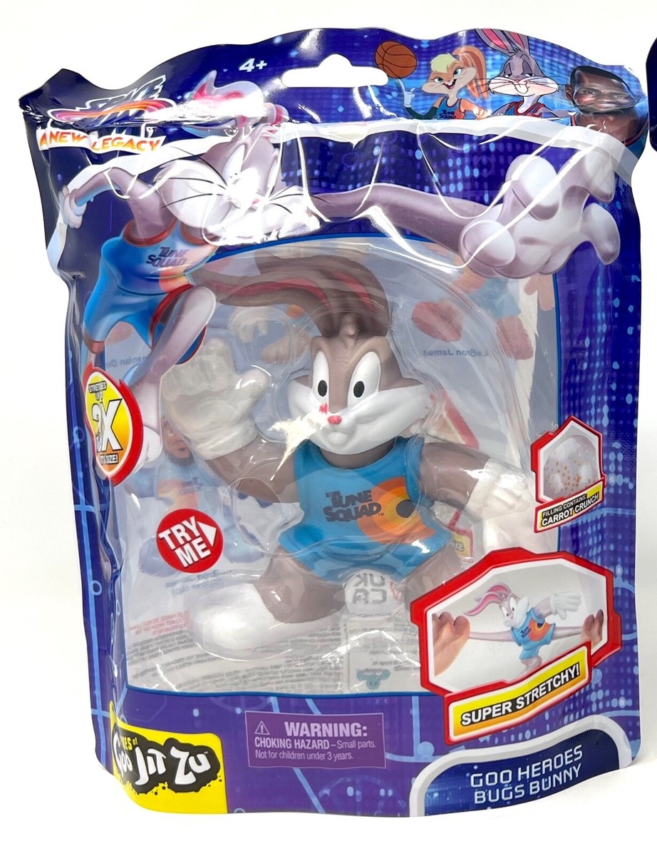 New BUGS BUNNY SPACE JAM Legacy Heroes of Goo Jit Zu stretchy