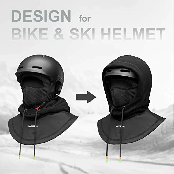 ROCKBROS Winter Ski Mask Thermal Fleece Balaclava Face Mask Cold Weather for Men