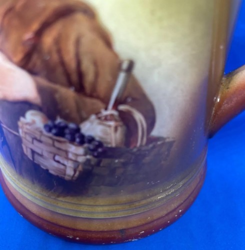 RARO 1892-1902 EE. UU. STEIN MONK FRAILE CONSUMIR VINO POR ARTE COLOMBIANO TAPA DE PELTRE - Imagen 13 de 15