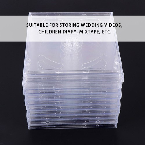 25PCS Clear CD Cases DIY DVD Packages Portable DVD Storage Boxes for Home - Afbeelding 6 van 12