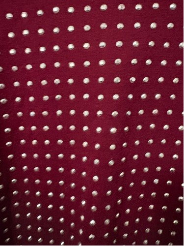 Cato Maroon women's silver beaded accent top size 18 -20 - Picture 9 of 12