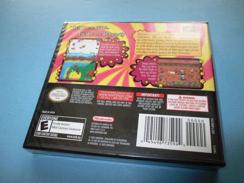 Mario & Luigi: Partners in Time (Nintendo DS) Lite DSi XL 3DS 2DS NEW & Sealed! - Image 2 of 4