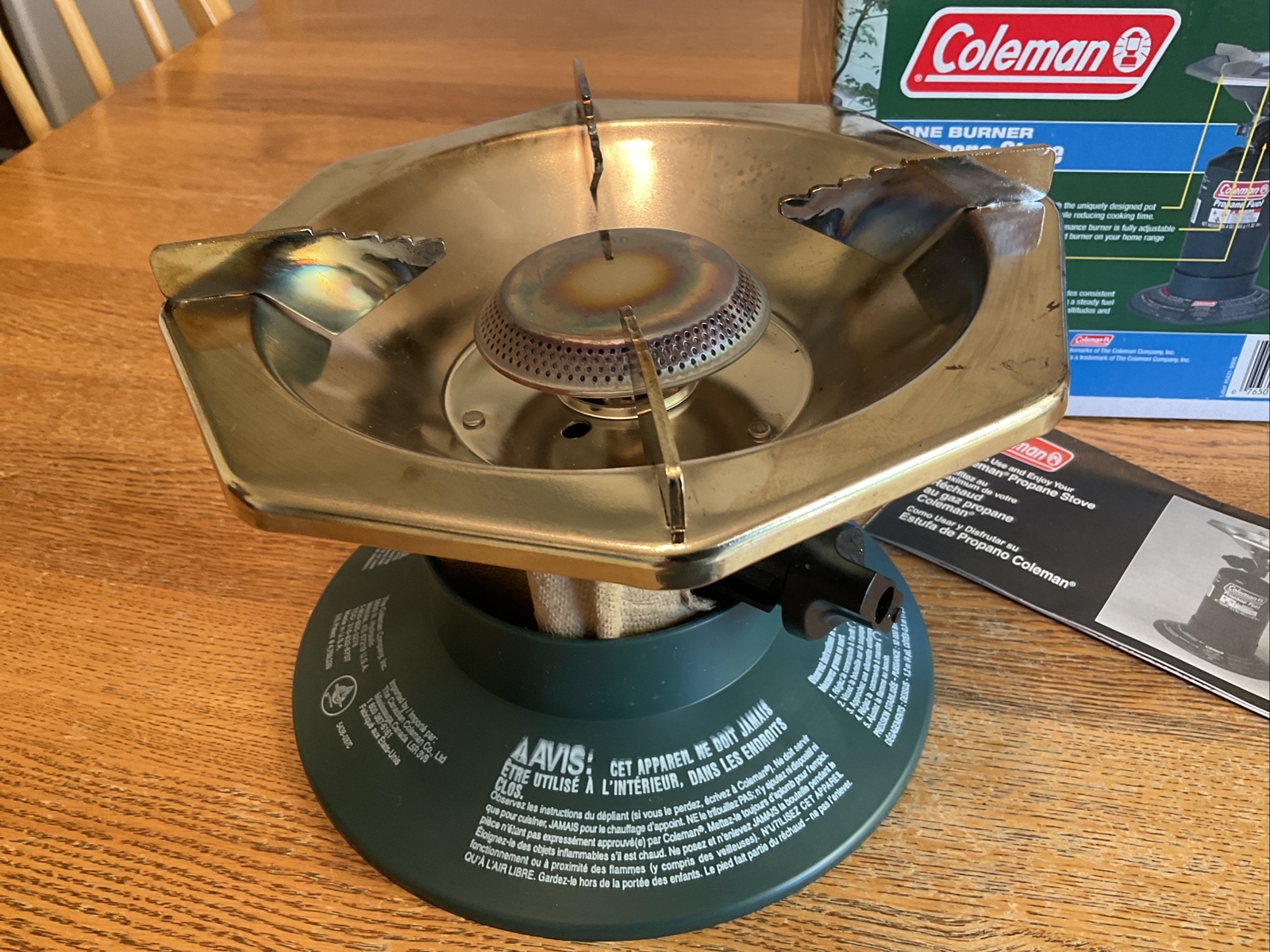 Vintage Coleman 5431700G One Burner Propane Stove with Stand & Box eBay