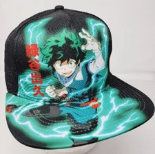 My Hero Academia Ball Cap Snapback Hat Anime Manga Izuku Midoriya by Bioworld