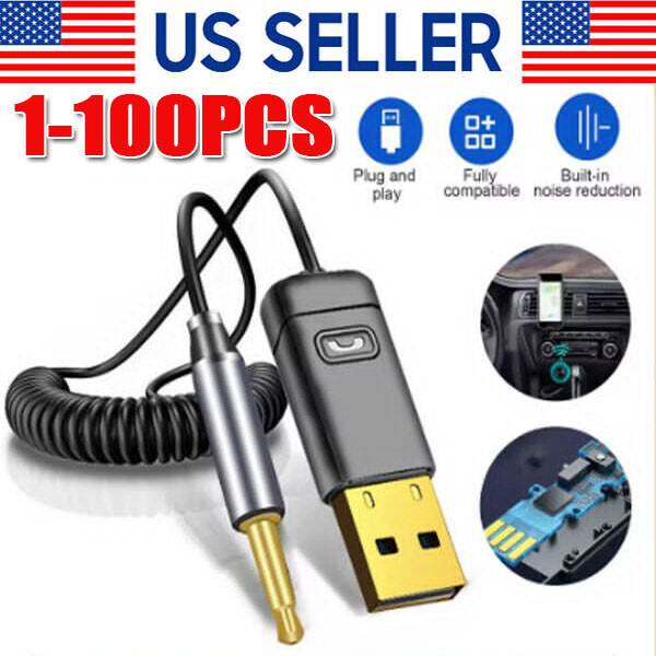 Bluetooth 5.0 Audio Transmitter Receiver for PC TV Car Wireless Adapter