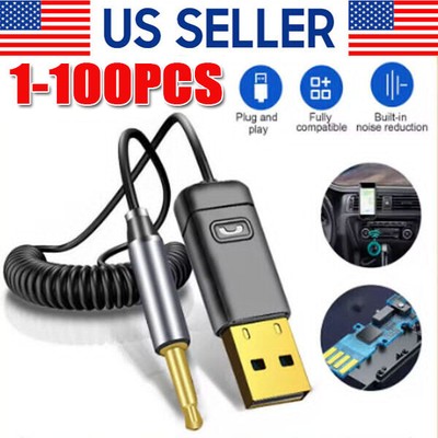 Wireless USB Bluetooth 5.0 Audio Transmitter Receiver Adapter For PC TV Car LOT