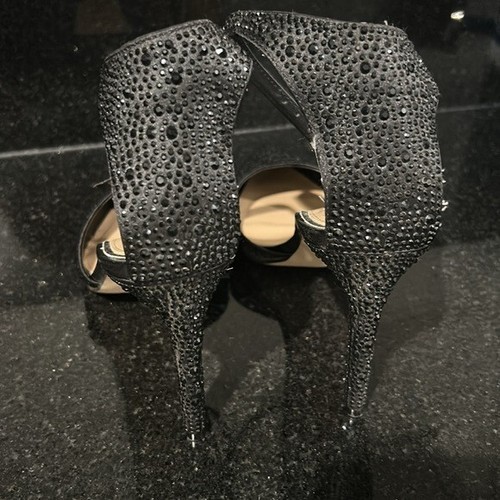 Badgley Mischka Jailene Ankle Strap Stiletto heels rhinestone jeweled 8.5 - Picture 5 of 11
