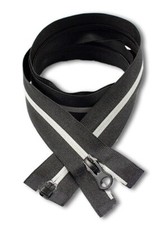 100cm / 39" Reflective Zipper Separating Safety Zip Nylon Teeth Radium Jackets