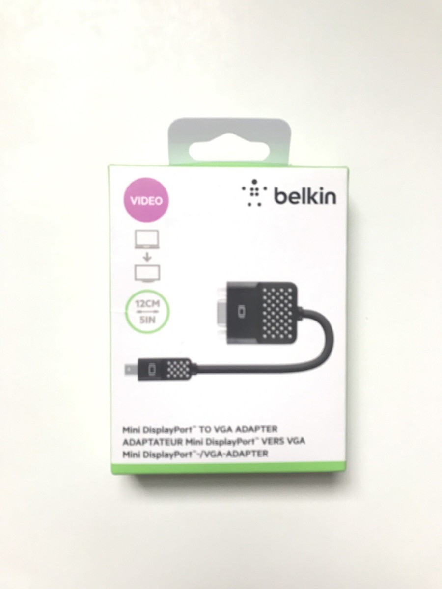 Belkin Mini Display Port to VGA Adapter, New In Box - Main Image