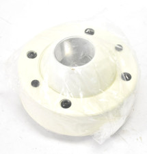 Swivel Adapter For Pendant Mount Ivory Finish Compatible With Hanwha Techwin