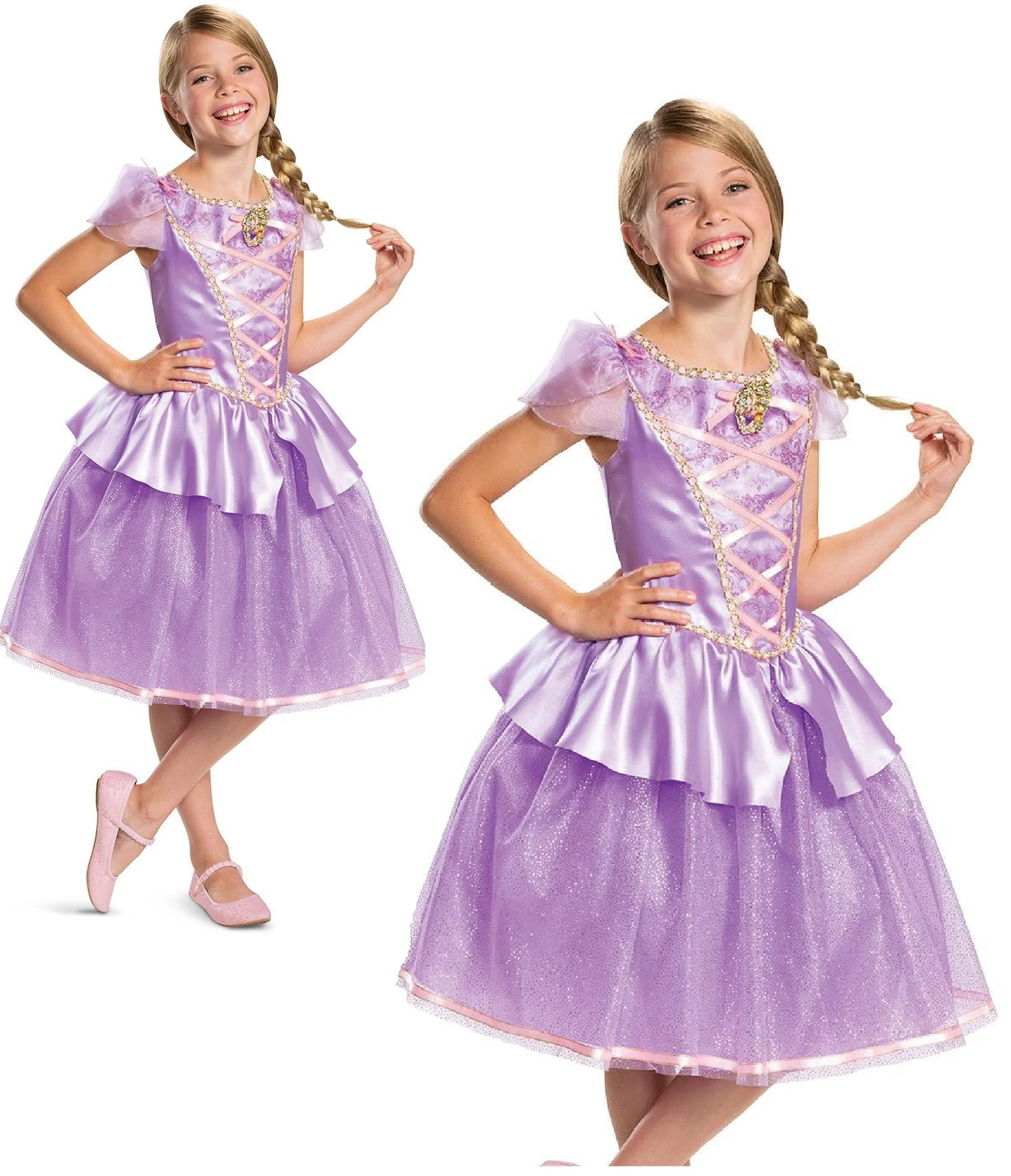 Disfraz De Lujo De Rapunzel De Enredados Para Niñas De Libro De Día
