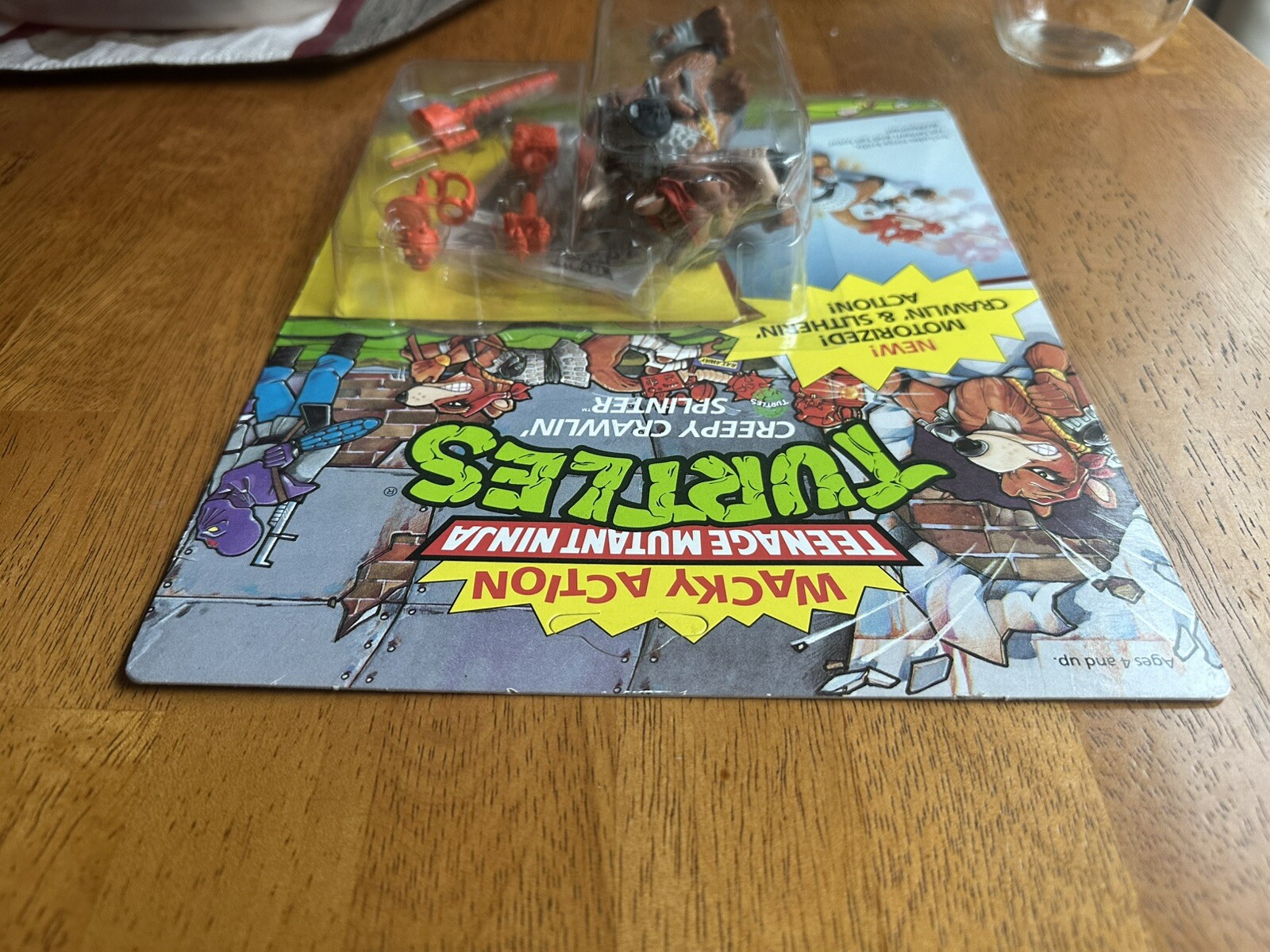 Wacky Splinter Creepy Crawlin' Splinter TMNT Wacky Action 1990 Playmates Figure NEW ...
