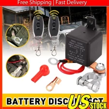 Car Battery Disconnect Cut Off Isolator Master Switch W/ Wireless Remote Control