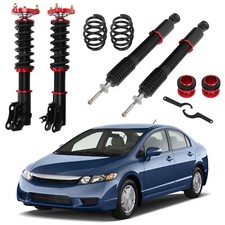 Coilovers Suspension Kit For 2006-2011 Honda Civic Shock Struts Adj. Height Red Coilovers Suspension Kit For 2006-2011 Honda Civic Shock Struts Adj. Height Red
