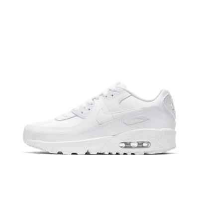 Nike Air Max 90 Recraft Triple White GS CD6864-100 Youth Size 5.5Y