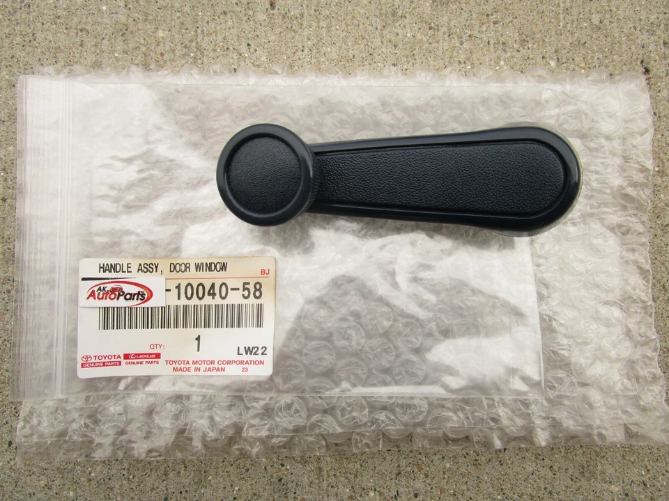 87 - 90 TOYOTA TERCEL MANIVELA VENTANA PUERTA DELANTERA DERECHA AZUL OEM NUEVO Foto 3 de 4