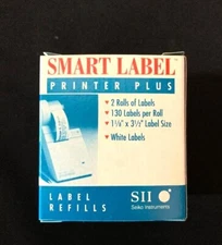 Seiko SmartLabel SLP-2RL Label Refills 1-1/8"x3-1/2" White 260 Labels/Box