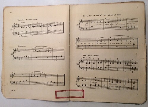 First Melody Lessons For Piano 1917 Mathilde Rilbro SheetNoteMusic - Picture 9 of 12