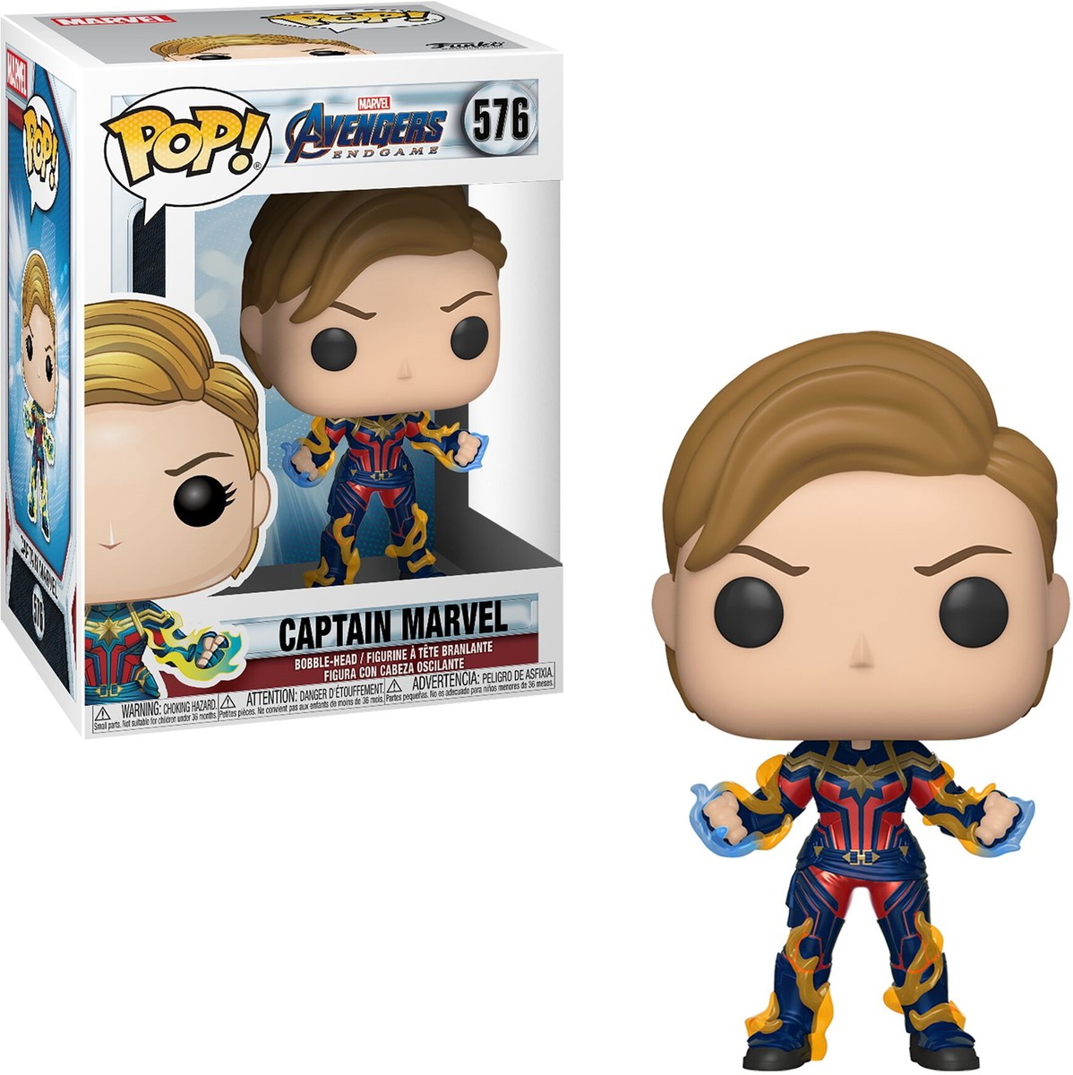 Avengers - Captain Marvel 576 - Funko Pop! - Vinyl Figur | eBay