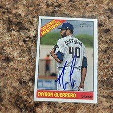 Tayron Guerrero Signed 2015 Topps Heritage Minor League Rc San Diego Padres Sox