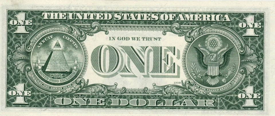 Banknote United States 1 Dollar 1969 A KL1519 (P449b), Chicago - Image 2 of 2