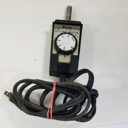 Vintage Presto Control Master, Electric Fry Pan Temperature HC-1B Heat Cord