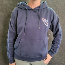 Tennessee Titans Hoodie Sweatshirt Women's L Pullover Blue Football Logo NFL